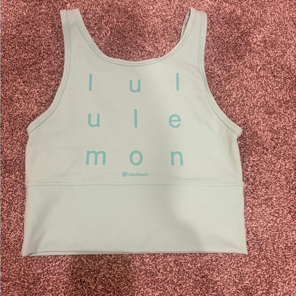 lululemon athletica Light Gray Crop Top